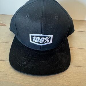 100% Black SnapBack